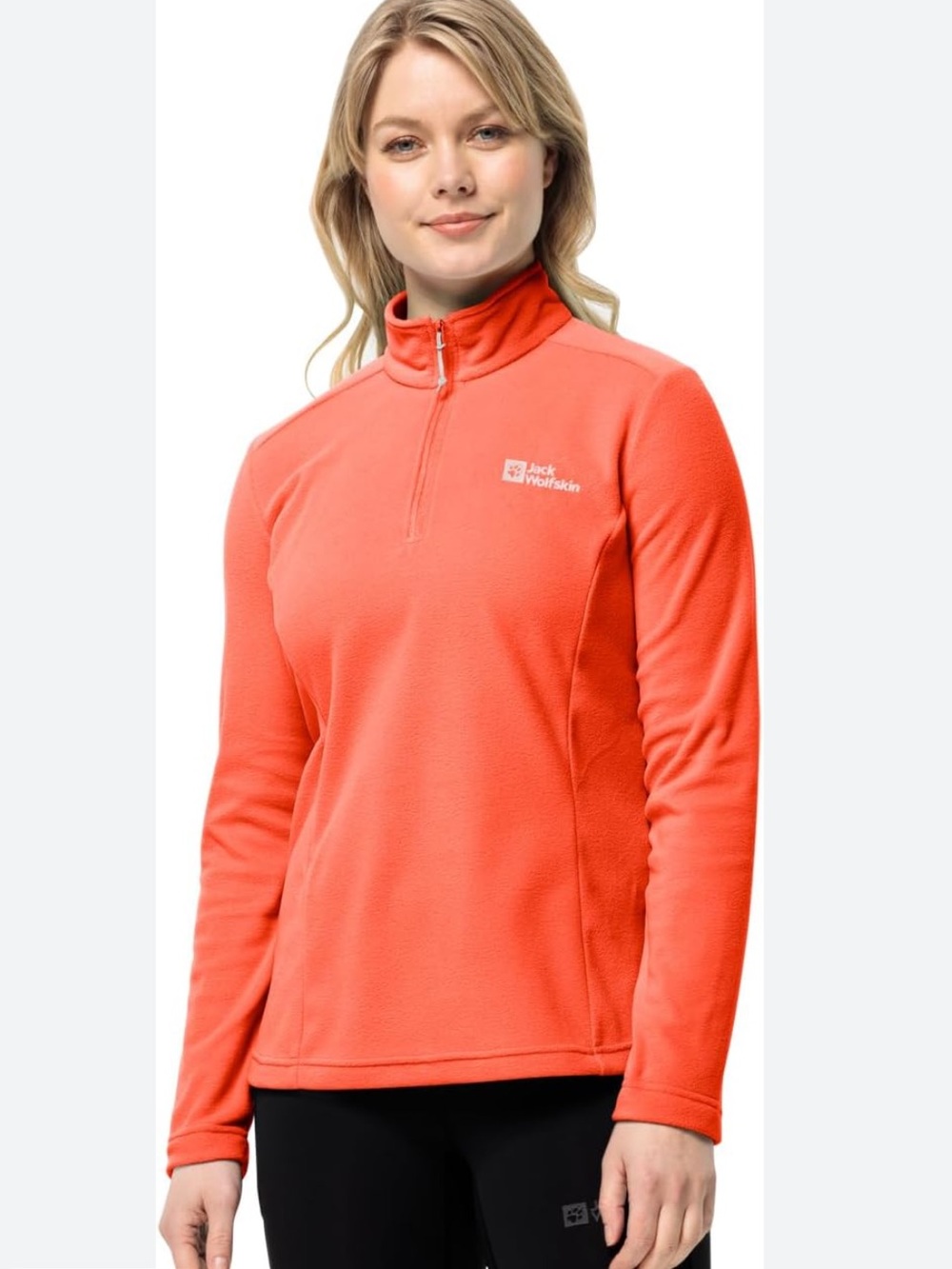 Jack Wolfskin Womens Taunus Half Zip Outdoor Warm Winter Pullover Fleece